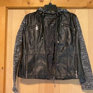 Juniors Large faux leather jacket
